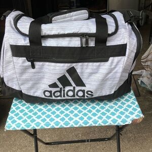 Adidas Black and Gray Duffel Bag for Versatile Use